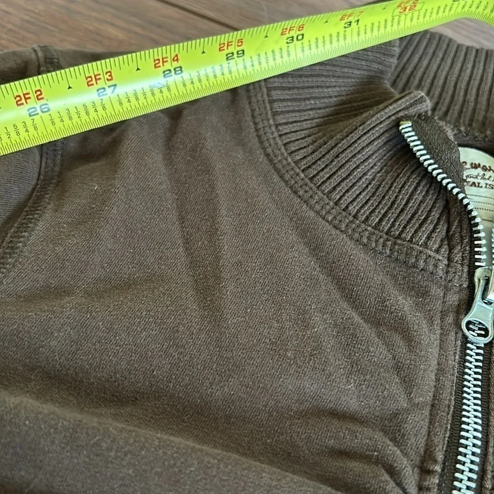 One World zip up sweater